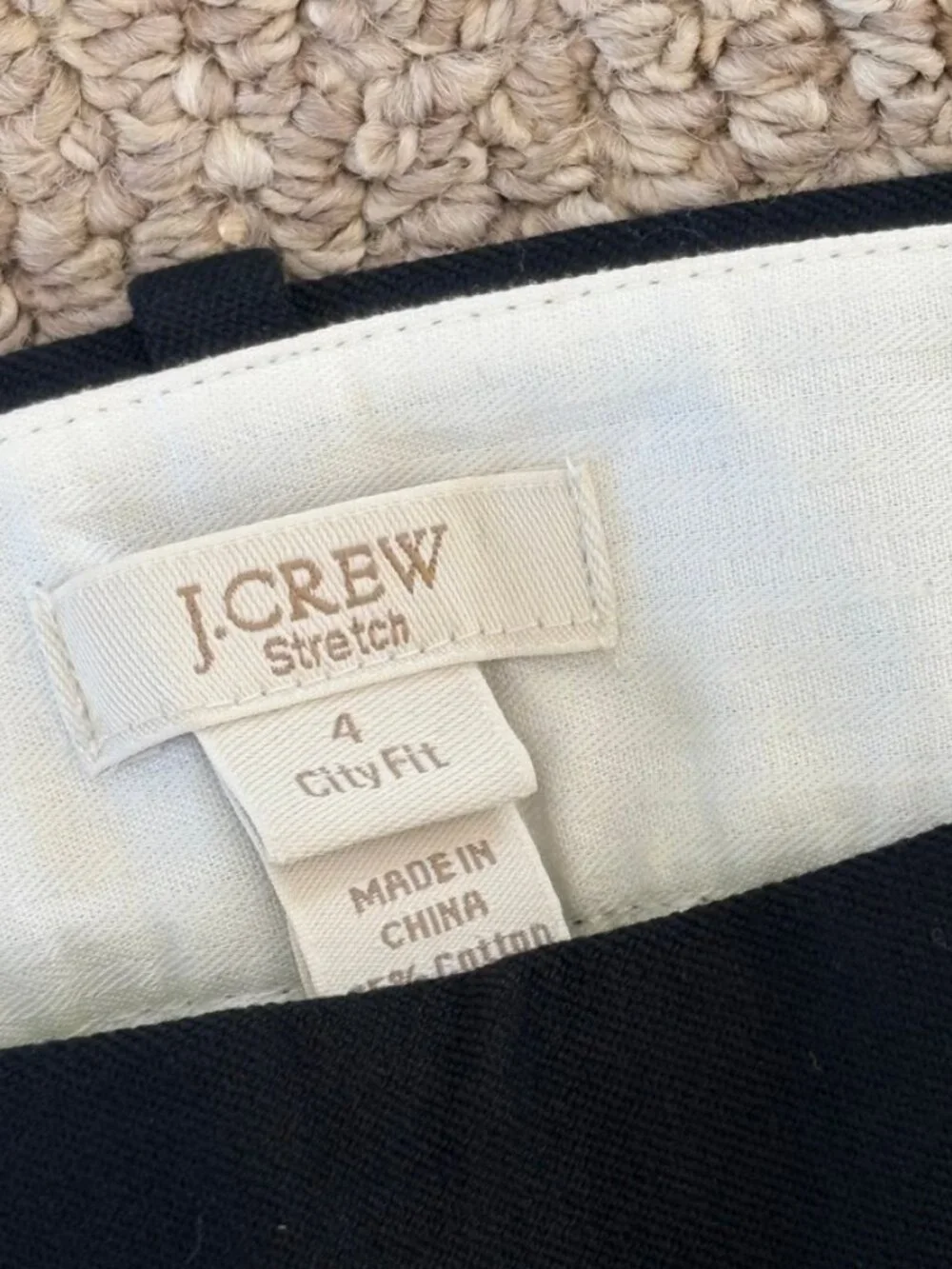J. Crew Minnie City Fit Stretch Twill Ankle Pants in Black